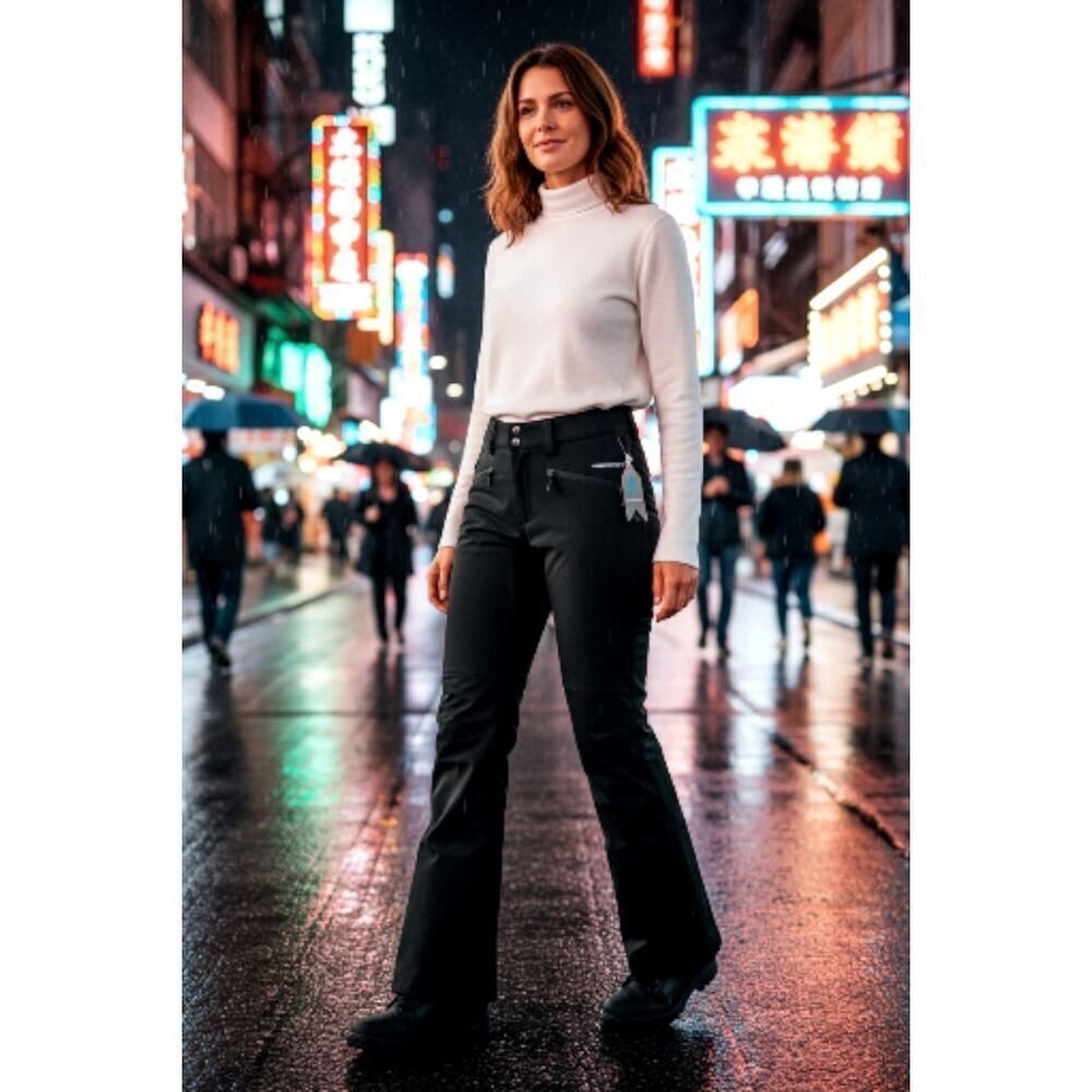 Free Country "Live In It' Black Soft Shell Pants - Women's Small - NWT
